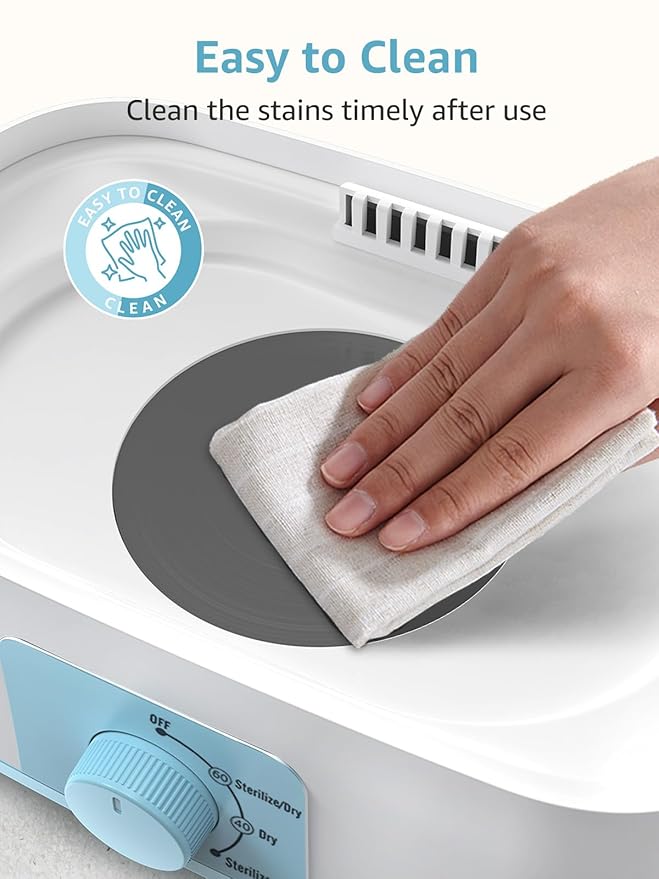 Grownsy Adjustable 4 in 1 Large Bottle Sterilizer and Dryer, 8 Bottles Capacity