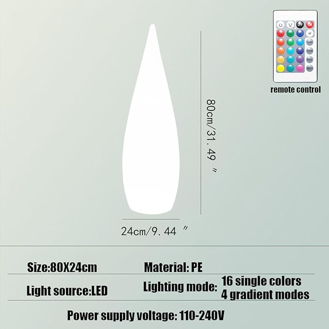 Outdoor Water Drop Lights, Waterproof Lawn Light, Courtyard Garden Terrace Atmosphere Lights, Landscape Courtyard Decorations Floor Lamps, Path Light, Modern Holiday Lamps