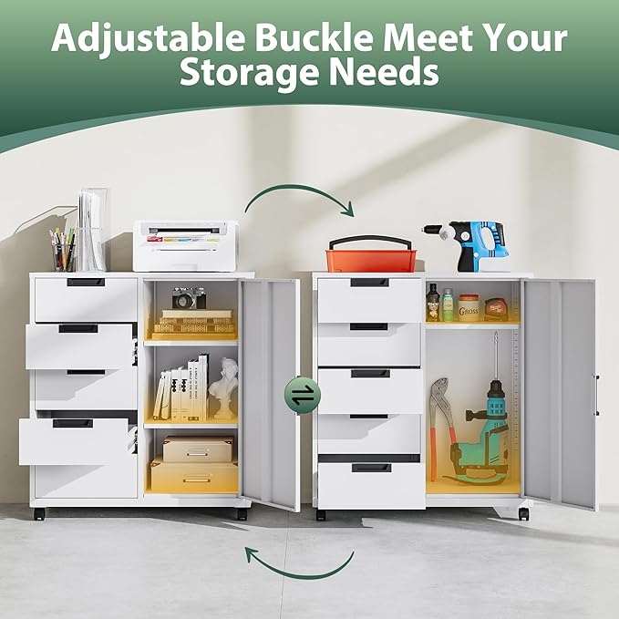 MIIIKO 5 Drawer Storage Cabinet