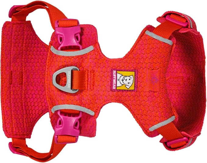 Ruffwear, Front Range Flex Dog Harness, Engineered Knit Construction for Ultimate Fit and Mobility, Lightweight Flexible Everyday Harness with Dual Leash Clips, Rose Violet, Medium
