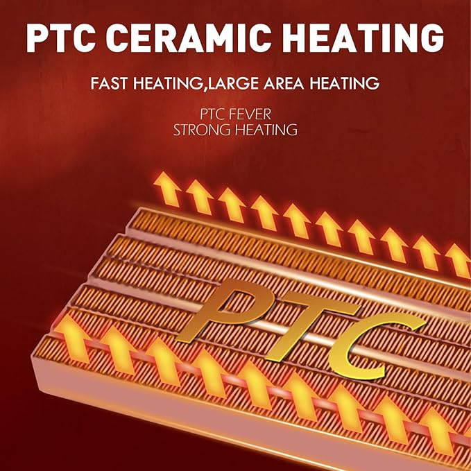 Portable Electric Space Heater for Large Room 37" Ceramic Tower Heater
