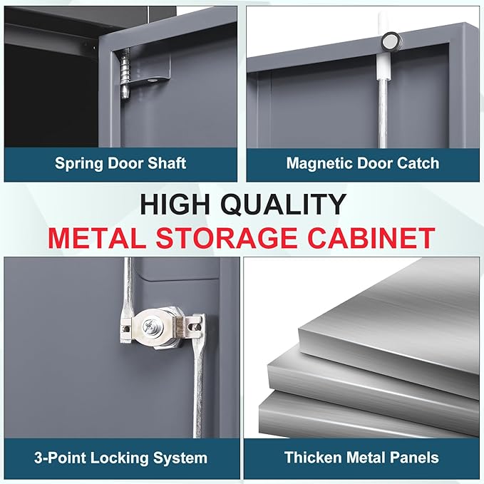 MIIIKO Metal Storage Cabinet