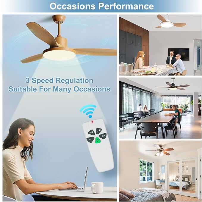 Universal Ceiling Fan Remote Control Kit Dimmable, Replacement
