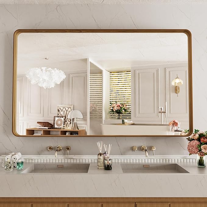 LOAAO 60X40 Inch Bathroom Mirror