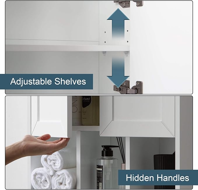 White Bathroom Wall Cabinet