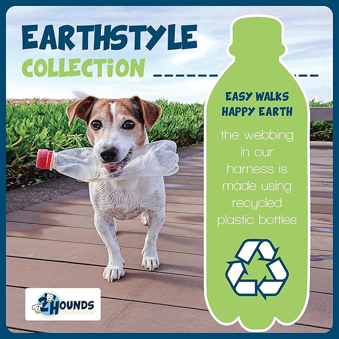 2 Hounds Design Freedom No Pull Dog Harness and Leash, 5/8" MD, Raspberry | Promotes Easy Walking & Comfortable Control, Secure Fit, Adjustable Harness and Leash Set for Medium Sized Dogs, Made in USA