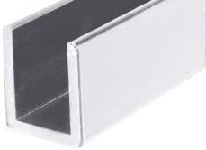 Brixwell SDCD38BA-CCP24-XCP5 Brite Anodized 3/8" Fixed Panel Shower Door Deep