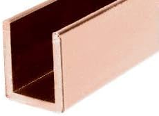 Brixwell SDCD38PC0-CCP12-XCP5 Polished Copper 3/8" Fixed Panel Shower Door Deep