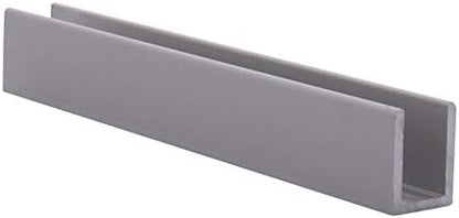 Brixwell SDCD38A-CCP72-XCP10 Satin Anodized 3/8" Fixed Panel Shower Door Deep