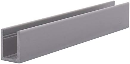 Brixwell SDCD38A-CCP72-XCP10 Satin Anodized 3/8" Fixed Panel Shower Door Deep