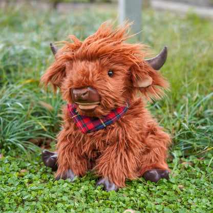 Highland Cow Plush – Weighted Toy for Kids & Adults