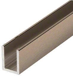 Brixwell SDCD38BBRZ-CCP12-XCP25 Brushed Bronze 3/8" Fixed Panel Shower Door