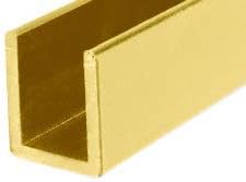 Brixwell SDCD38BGA-XCP25 Brite Gold Anodized 3/8" Fixed Panel Shower Door Deep