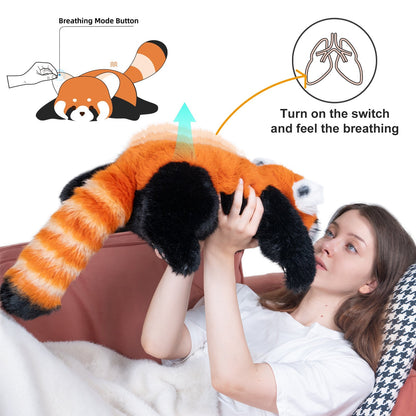 Breathing Red Panda Plush – Lifelike Calming Toy Gift