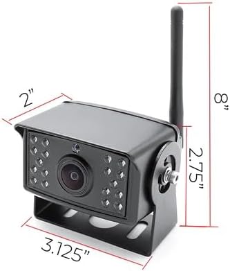 FalconEye Electronics 2nd Generation 200-300Ft Wireless Range Backup Camera for Trucks, Fleets. HD, 7inch LCD (3 Cam System)