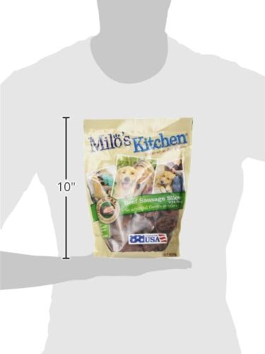 Milo's Kitchen Beef Sausage Slices With Rice Dog Treats, 18 Ounce