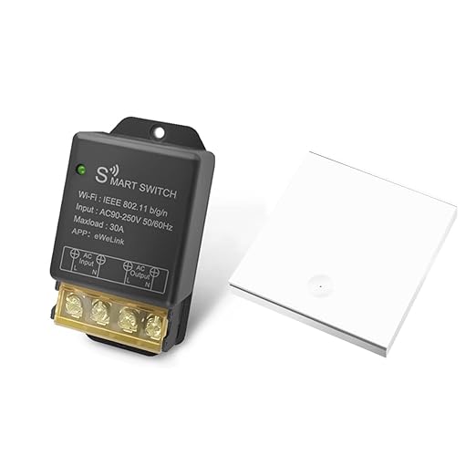 30A Smart WiFi Relay Switch, Wireless Intelligent Remote Control