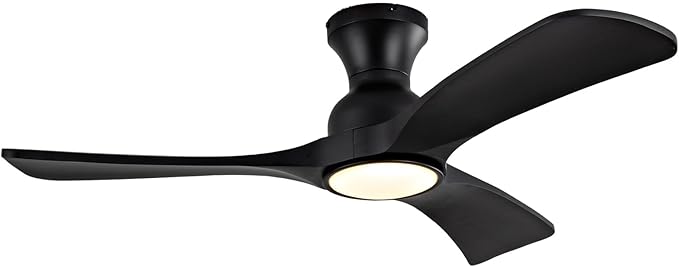 Ceiling Fans with Lights, 42 Inch Low Profile Ceiling Fan with Light, Flush
