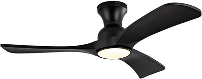 Ceiling Fans with Lights, 42 Inch Low Profile Ceiling Fan with Light, Flush