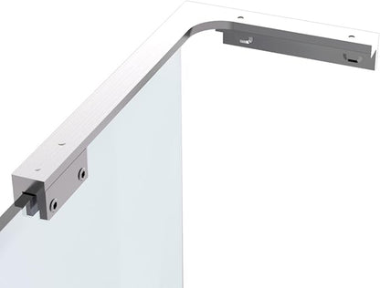 Shower Glass Support Bar, Both Sides Available, Frameless Bathroom Glass Clamp