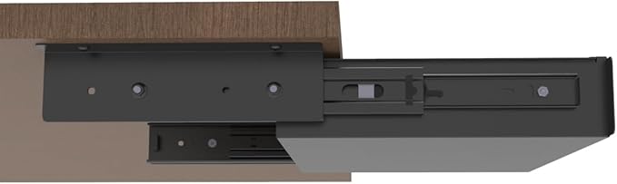 13 Inch Wide Under Desk Sliding Drawer- Pull Out Storage Organizer