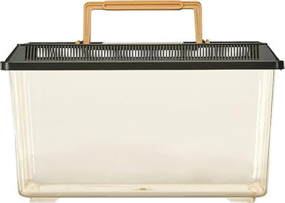 Exo Terra Faunarium Small PT2255 – Plastic Reptile Terrarium and Transport Container for Lizards,Spiders & Amphibians,(Pack of 2)