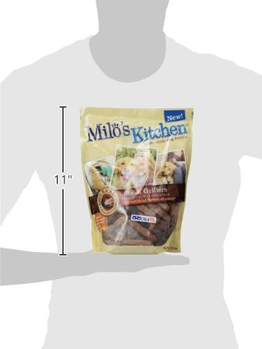 Milo's Kitchen Homestyle Dog Treats, Steak Grillers, 18 Ounce, High Protein, No Artificial Flavors