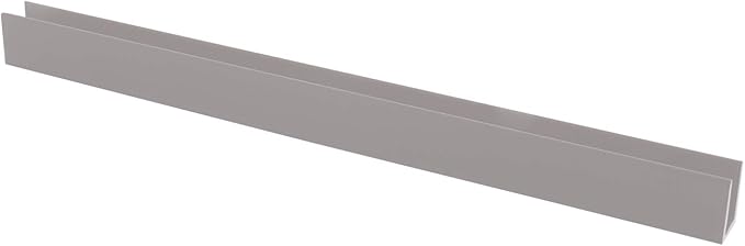 Brixwell SDCD38SN-CCP48 Satin Nickel 3/8" Fixed Panel Shower Door Deep U-Channel
