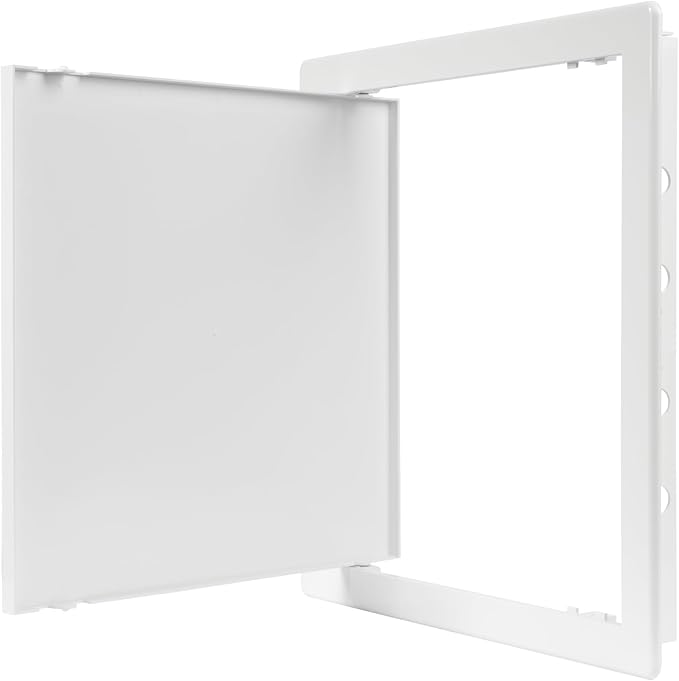 12" x 12" White Plastic Access Panel. Service Shaft Door Panel. Plumbing