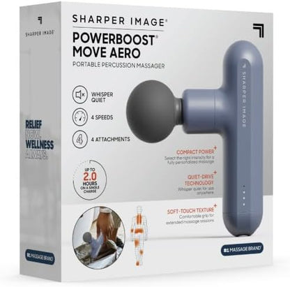 Sharper Image Powerboost Move Aero 3.0 – Mini Percussion Massage Gun| Updated