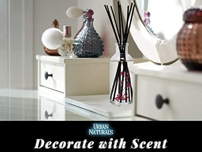 Urban Naturals Amber & Lavender Reed Diffuser Scented Sticks Set | Mind & Body