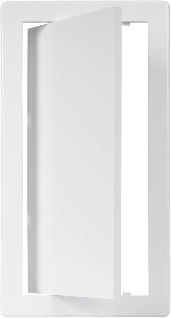 6" x 12" White Plastic Access Panel. Service Shaft Door Panel. Plumbing