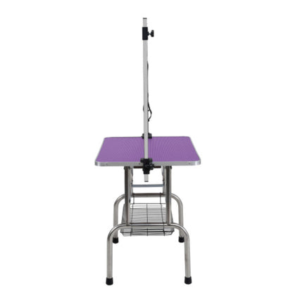 Dog Pet Grooming Table Stainless Steel Frame Rubber Pads