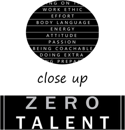 Ten Things That Require Zero Talent Inspirational Canvas Wall Art Painting Motivational Quotes Success Positive Posters Prints Artwork Modern Home Living Room Office Decor Framed[24" W x 36" H]