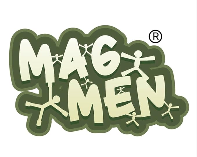 MAGMEN Enhanced Grip Magnetic Fidget Toys 10 Pack Travel Entertainment for Kids Ages 3 and Up STEM Sensory Toys for Airplane Car Trips & Quiet Play. Solid Colors