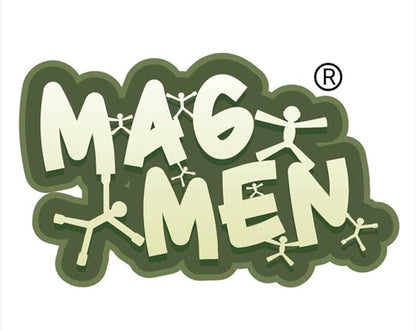 MAGMEN Enhanced Grip Magnetic Fidget Toys 10 Pack Travel Entertainment for Kids Ages 3 and Up STEM Sensory Toys for Airplane Car Trips & Quiet Play. Solid Colors
