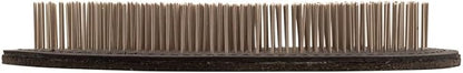 Chris Christensen Terrier Palm Pad, Small Dog and Cat Brush, Small Leather Dog Brush, High Grade Steel Pin Head, Polished Metal Tips Dog Brush,16mm pin length