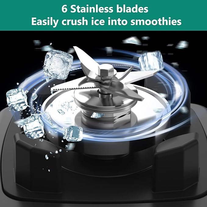 OMMO Blender 1800W, Professional High Speed Countertop Blender