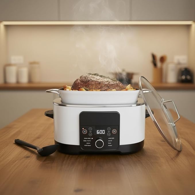 8.5 Quart Large Capacity Multi Cooker, Programmable Electric Pot