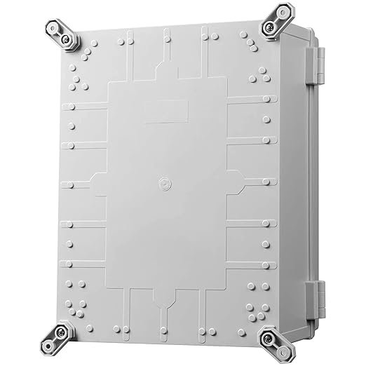 Co. ABS 11.81" x 15.7" x 6.7" Waterproof IP67 Hinged Electronics Box