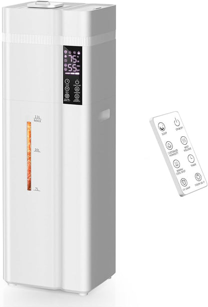 Zeova 13L/3.4Gal Humidifiers for Bedroom, Ultrasonic Warm & Cool Mist