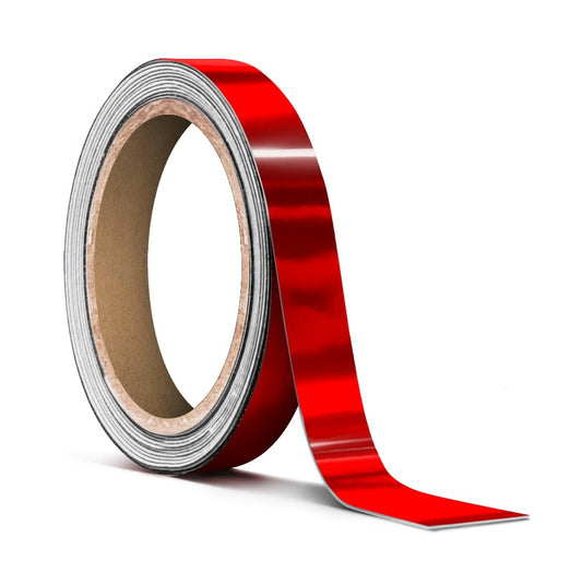VViViD Holographic Red Chrome Pinstripe Vinyl Tape Roll (    x 25ft)