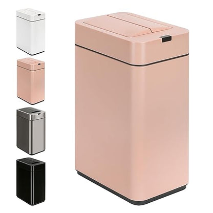 Sensor Trash Can with Butterfly Lid 2.6 Gallon Rectangular Automatic Garbage Can