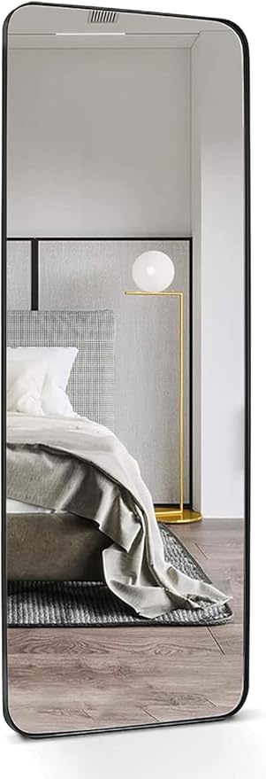 ANDY STAR 18" x 48" Full Length Wall Mirror, Large Black Mirror