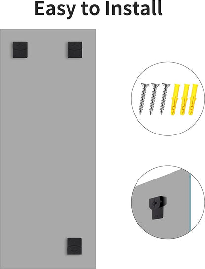 CILIBER Frameless Mirror, 24x60 Inch Large Bathroom Mirrors
