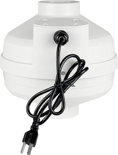 MIDCVFRUN 4 inch Radon Fan, 2 speed 260/188CFM Radon Mitigation System Quickly