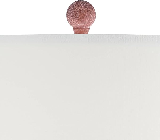 John Timberland Sierra Rustic Southwestern Style Jug Table Lamp 30" Tall Red Brown Sandstone Linen Drum Shade Decor for Living Room Bedroom House Bedside Nightstand Home Office Entryway Reading