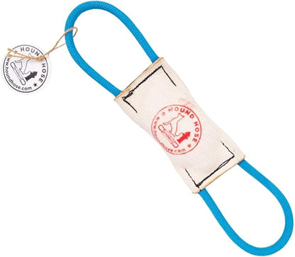 Rock-N-Rescue Hound Hose Firehose Dog Toy - Interactive Training Tug Rope from Durable Recycled Fire Hose. Indoor Outdoor Fetch Toy, Large with Rescue Rope Handles