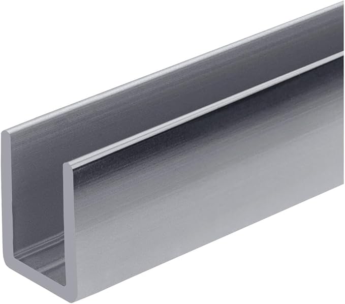 Brixwell SDCD38PS-CCP24-XCP5 Polished Stainless 3/8" Fixed Panel Shower Door