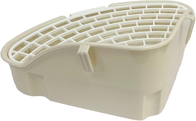 Small Animal Corner Litter Box, Cage Potty Trainer for Hamster, Rabbit, Guinea Pig, Ferret, Gerbil, Chinchilla (1)